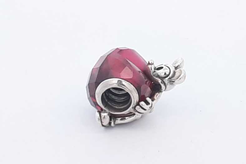 Pandora Sterling Silver Mickey Mouse Love Heart Bead Charm 4 Grams Eb0824rsa