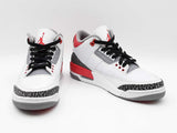 Nike Air Jordan 3 Retro "Fire Red" Mid-top Sneakers Size 7.5 Fw0126lxzdu