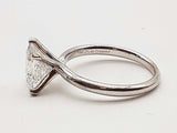 1.5 Carat Princess Cut Lab Grown Diamond 18k Wg 3.6g Ring Size 7 Do0326rxzde