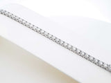 9.68 Cttw Lab-grown Diamond & Silver Tennis Bracelet 9.7 Gram 7 In. Fw0425lwrxdu