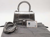 Balenciaga Hour Glass Silver Handbag Aa0426wrzsa