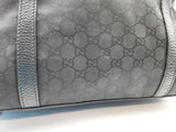Gucci 339551 Gg Black Canvas Dome Satchel Shoulder Bag Do1225rxde