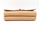 Fendi Pequin Claudia Shoulder Bag In Embossed Tan Leather Fw0925lordu