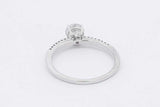 0.9ctw Round Diamond Ring In 14k White Gold 2.7 Grams Size 9 Eb0525sxzsa