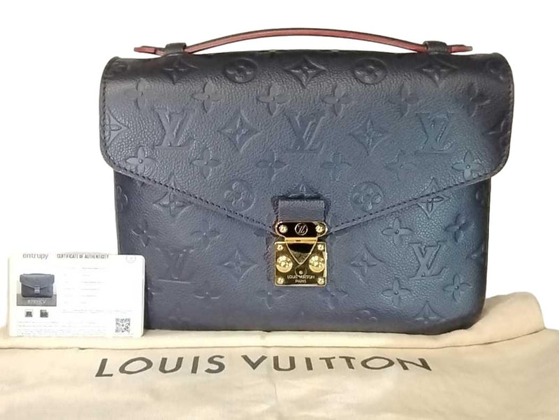 Louis Vuitton Pochette Mettis Marine Rogue Empreinte Blue /Handbag Jg1028lpcrmia
