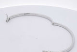 1.61cttw Diamond Hinged Bangle Bracelet 14k White Gold 14.6 Grams Eb0626lxrxsa