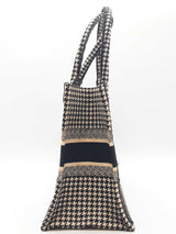 Christian Dior Houndstooth Embroidered Book Tote Bag Eb0826exzde