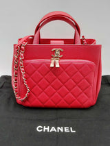 Chanel Affinity Pink Cavier Quilted Leather Tote Bag Do1024ooxzde