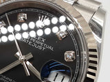 Rolex 36 Datejust Black Dial Diamond Numerals Steel Jubilee Watch Do0126loxzxde