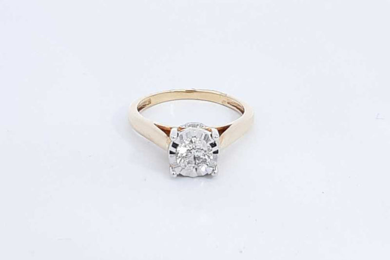 Approx. 0.4ctw Diamond Ring In 10k Yellow Gold 3.3 Grams Size 7 Eb0824orxdu