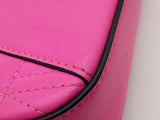 Versace Virtus Quilted Hot Pink Leather Crossbody Bag Eb0826erxde