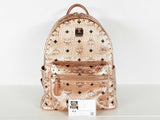 Mcm Stark Visetos Metallic Rose Gold Backpack Sd1125orzde