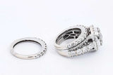 Approx. 2.59ctw Diamond Wedding Set In 14k White Gold 11.9g Size 4.5 Eb1124sxzsa