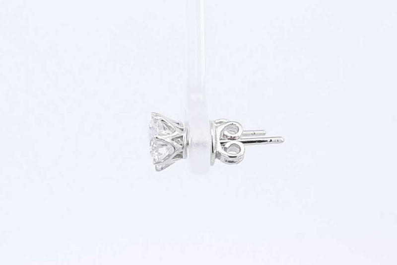 Approx. 2ctw Diamond Stud Earrings In 14k White Gold 2.1 Grams Eb0724orxzsa