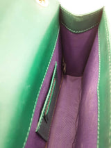 Bvlgari Serpenti Forever Green Leather Crossbody Bag Eb0826wxzdu