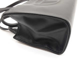 Telfar Mini Black Leather Shoulder Tote Do1026wxde