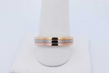 Cartier Vendome Louis 18k Tricolor Gold Band Ring 7.5 Grams Size 62 Eb0926exzde