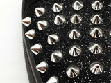 Christian Louboutin  Black Glitter Louis Junior Spikes Size 43 Eb0326lorde