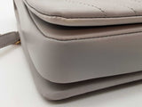 Chanel Quilted Chevron Leather Cc Trendy Top Handle Bag Eb0126pxxzde