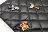 Chanel Quilted Black Leather Lucky Charms Reissue O-case Clutch Eb0626exzde