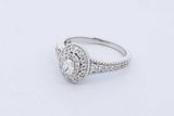 0.14cttw Diamond Ring In 14k White Gold 4.6 Grams Size 7 Eb0526worde