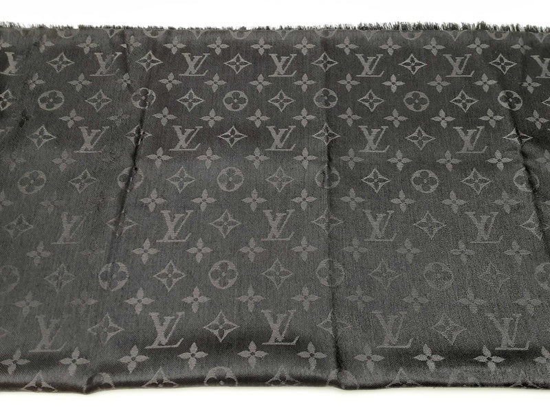 Louis Vuitton Monogram Classique Silk & Wool Square Shawl Fw0325ozxdu