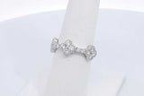 0.8ctw Lab Grown Diamond Ring In 925 Sterling Silver 3.6 Grams Size 7 Eb0325spsa