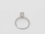 1.0 Cttw Lab Grown Diamond 14k White Gold Ring 2.2 Grams Size 7 Mk1225ppsmia