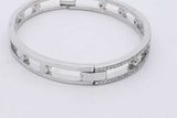 1.88cttw Diamond Hinged Bangle Bracelet 18k White Gold 28.3 Grams Eb0626woxzsa
