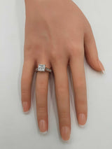 1.22 Cttw Diamond & 14k White Gold Engagement Ring 6 Grams Size 7 Fwczxdu