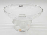 Lalique Bird Pedestal Glass Crystal Bowl Do0125orxde