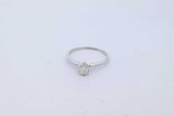 0.2ctw Diamond Ring In 10k White Gold 1.4 Grams Size 6.25 Eb0926sxde