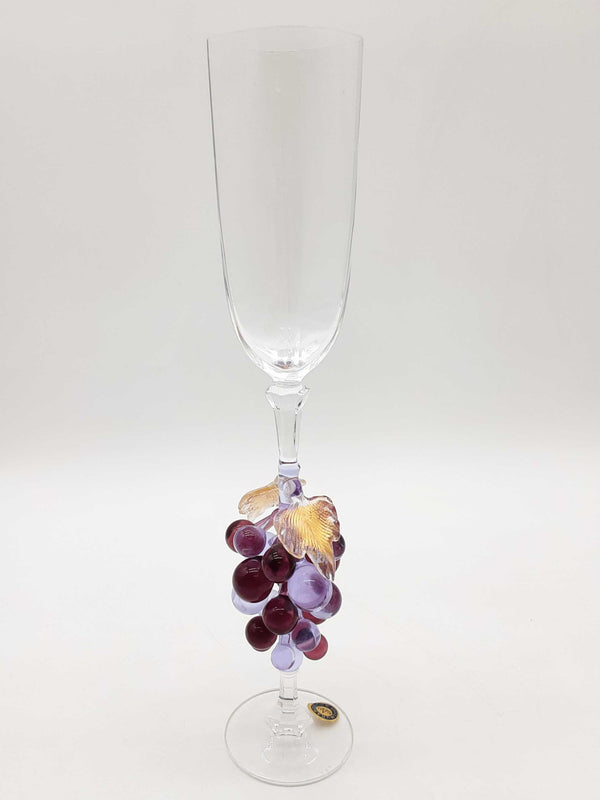 Murano Grape Glass Champagne Flute Do0125wxde