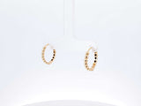 18k Yellow Gold Bubble Hoop Earrings 2.3 Grams Fw0726lirdu