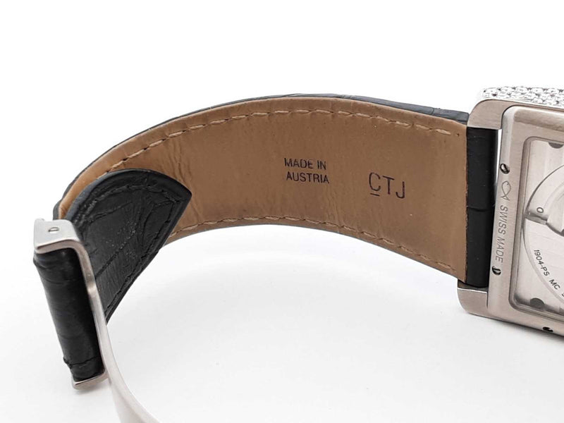 Cartier Tank Mc 2.13 Cttw Aftermarket Diamond & Steel Automatic 34mm Watch Fw1025lozxdu