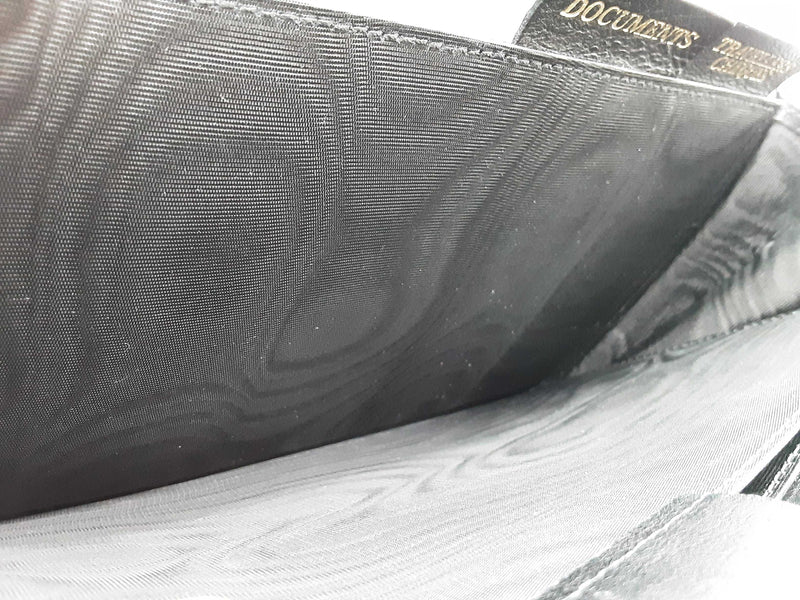 Yves Saint Laurent Ysl Black Leather Travel Wallet Clutch Do1025lorde