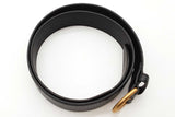 Gucci Black Leather Belt With Gold Tone Buckle Size 90/36 Eb0426crde