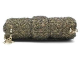 Christian Dior Miss Dior Tweed Gold Crossbody Aa1026pzxsa