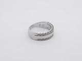 .72 Ctw Diamond 14k White Gold 6.6 Grams Ring Size 7.5 Sd0725wrzsa