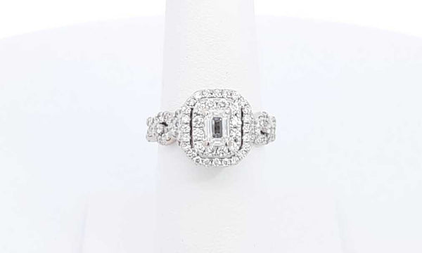 14k White Gold 1.32ctw Diamond Ring Size 6.5, 6.9 Grams Ebpordu 144030001967