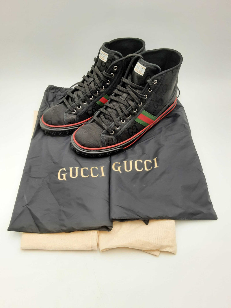 Gucci 1977 Tennis High Top Sneakers Size 12 Fw1024lrxsa