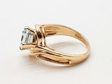 Blue Topaz 14k Yellow Gold 4.1g Ring Size 6 Do0426ocrde