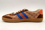 Gucci Gg Monogram Suede Web Sneakers Size 12 Eb0125oxzsa