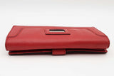 Michael Kors Brookville Red Leather Wallet Eb0326lxsa