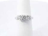0.88 Cttw Diamond & 14k White Gold Engagement Ring 4.1g Size 5.75 Fw0326rrzdu