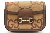 Gucci Horsebit 1955 Jumbo Gg Monogram Canvas Crossbody Bag Eb0926oxzde