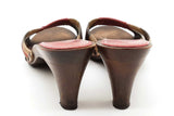 Burberry House Check Wood Mules Size 37 Eb0726lxzde