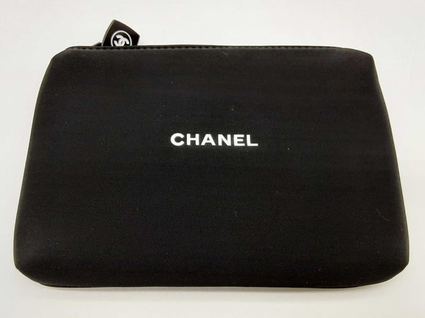 Chanel Vip Black Neoprene Cosmetic Pouch Do1124orde