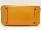 Hermes Birkin 35 Jaune Yellow Epsom Gold Hardware Handbag Do0723spxzde