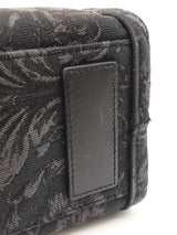 Versace Athena Small Tote Bag In Gray Barocco Canvas Fabric Fw1225wxzdu